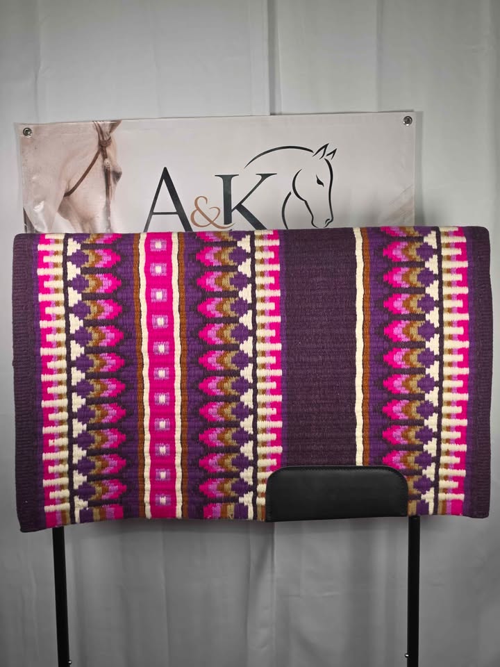 Rasberry Oversized Saddle Pad - 34"x42"