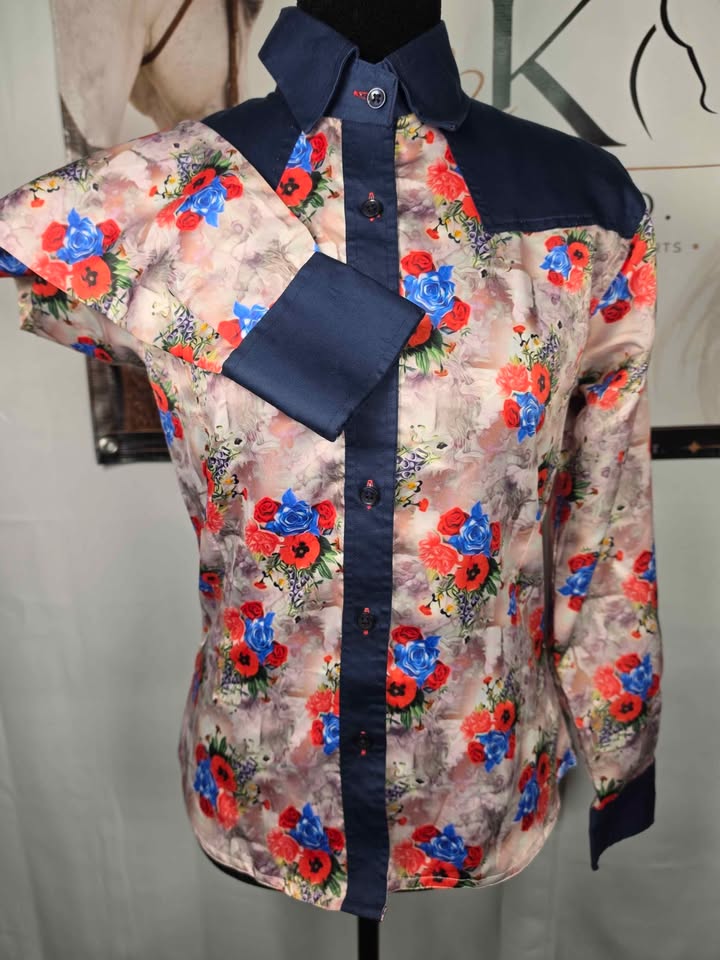 🌹 Satin Western Ranch / Day Shirt 🌹 - Small