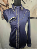 Ranch Horse show shirt - Navy Blue