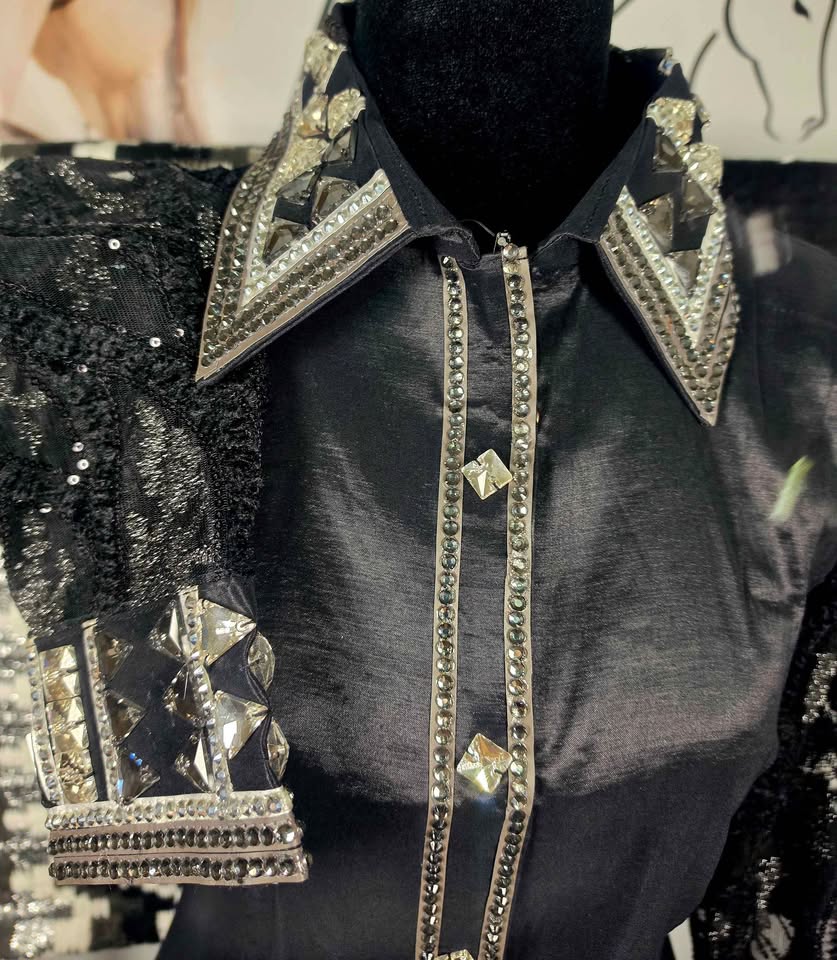 Black, Charcoal & Silver Western Show Set - Small