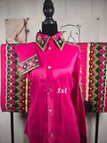 FUCHSIA WESTERN SHOW SHIRT & Matching Oversized Saddle Pad - Set