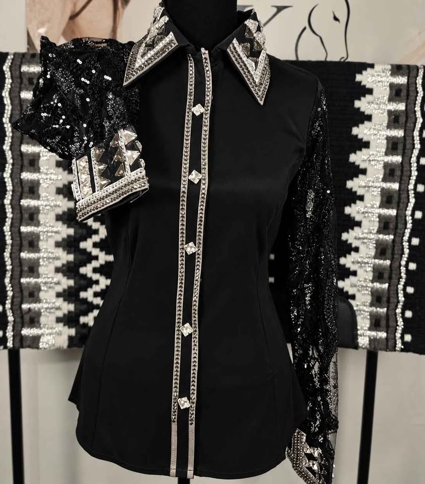 Black, Charcoal & Silver Western Show Set - Small