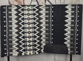 Black, Grey & Charcoal & Silver Oversized Saddle Pad - 34"x42"